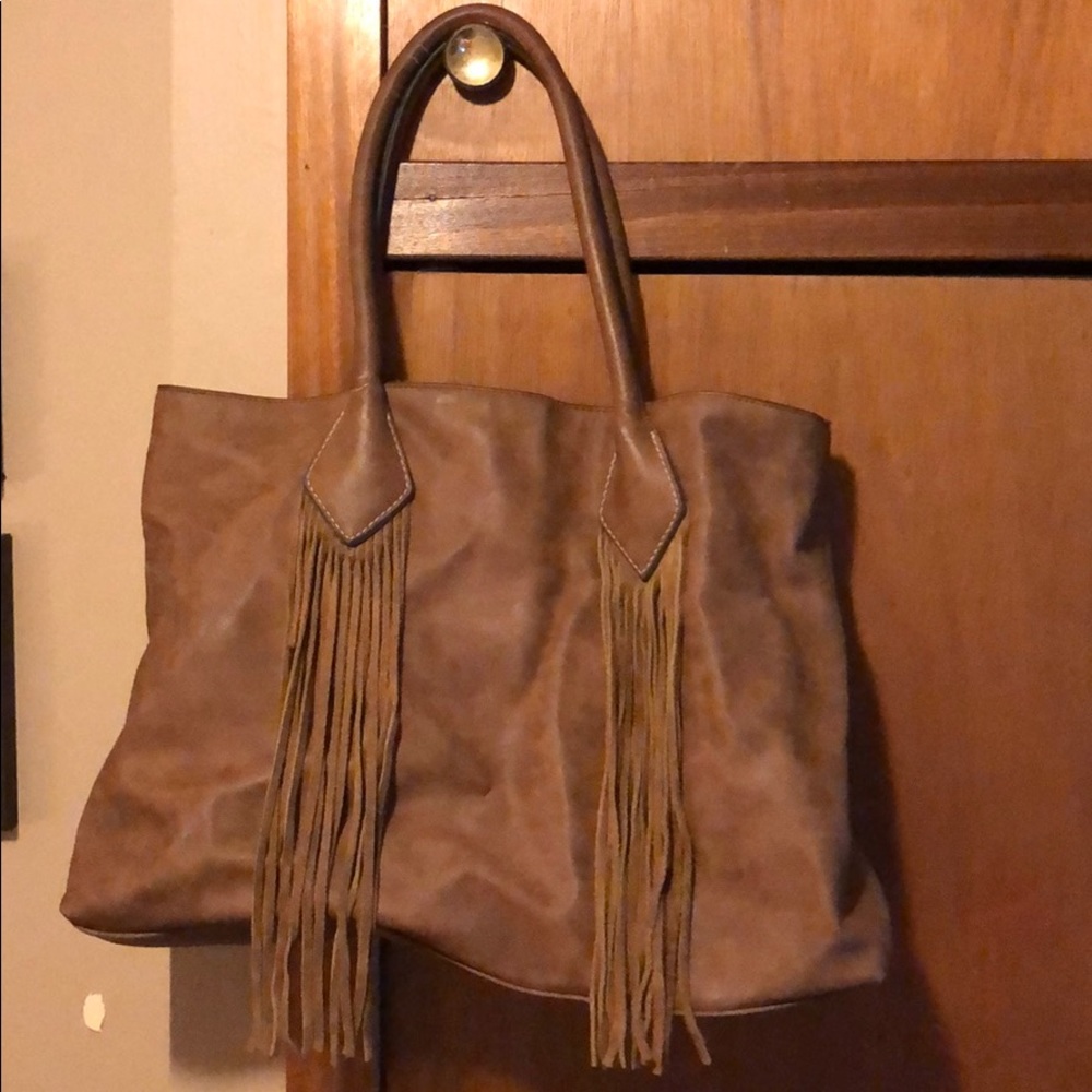 Tan Tassel Purse